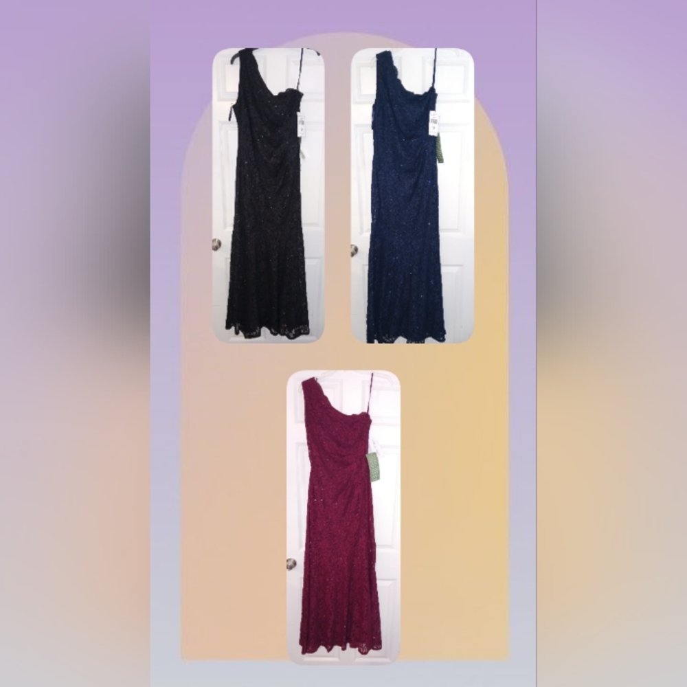 Merlot Evening gown great for Prom or Weddings. Size 14 Misses.  $30.obo - Picture 6 of 6